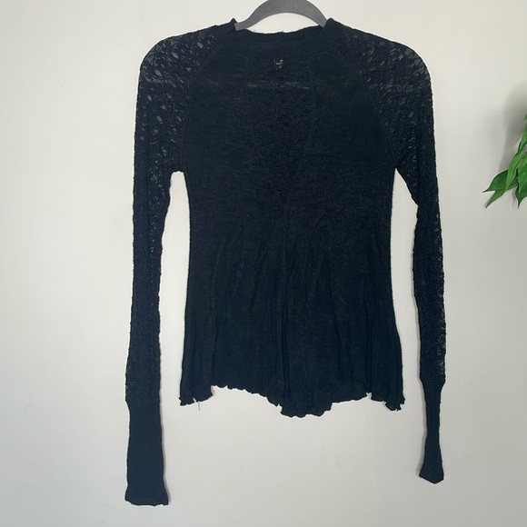 Free People No Limits Lace Long Sleeve Top - Picture 3 of 9